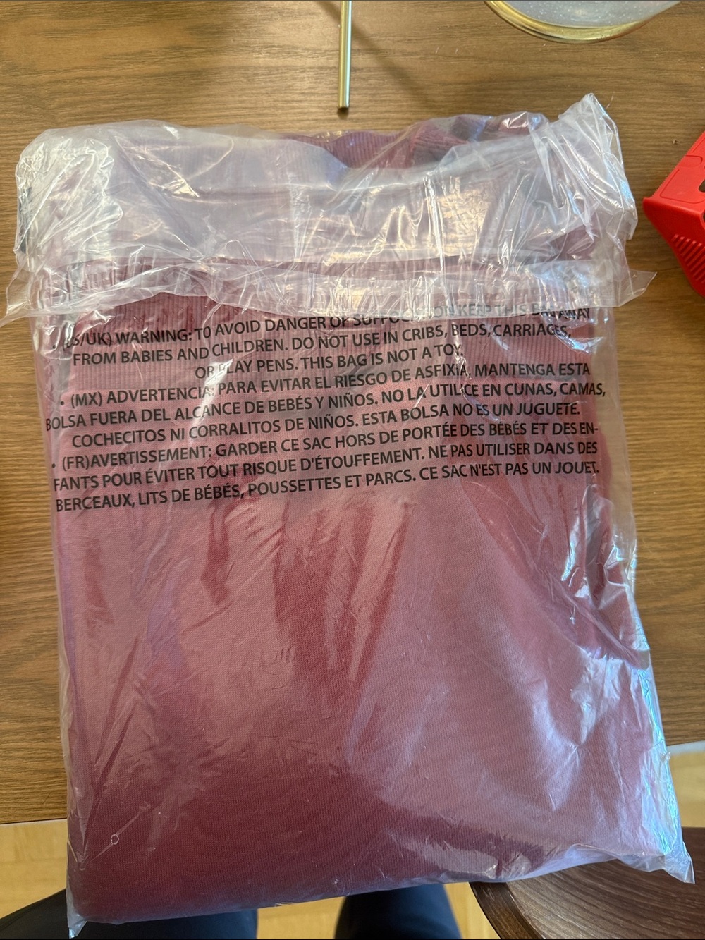 Favorite Daughter Burgundy Crewneck Sweatshirt with Cream Lettering - Picture 6 of 6